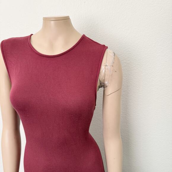 [Anthropologie] Daily Practice Red Sleeveless Drop Waist Maxi Dress Sz Medium M - Picture 8 of 11